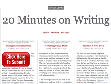 Tablet Screenshot of 20minutesonwriting.wordpress.com