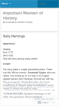 Mobile Screenshot of importantwomenofhistory.wordpress.com