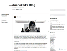 Tablet Screenshot of anarkik3d.wordpress.com