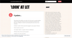 Desktop Screenshot of lookatlet.wordpress.com