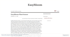 Desktop Screenshot of easybloom.wordpress.com