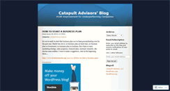 Desktop Screenshot of catapultadvisors.wordpress.com