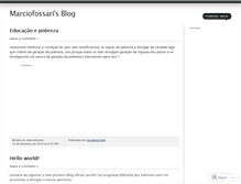 Tablet Screenshot of marciofossari.wordpress.com
