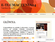 Tablet Screenshot of etlumaczenia24.wordpress.com