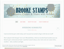 Tablet Screenshot of brookestamps.wordpress.com