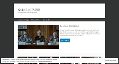 Desktop Screenshot of notoriousbib.wordpress.com