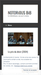 Mobile Screenshot of notoriousbib.wordpress.com