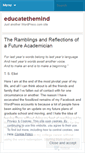 Mobile Screenshot of educatethewhole.wordpress.com