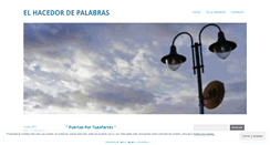 Desktop Screenshot of elhacedordepalabras.wordpress.com