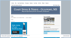 Desktop Screenshot of drpatten.wordpress.com