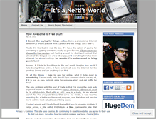 Tablet Screenshot of nerdsworld.wordpress.com