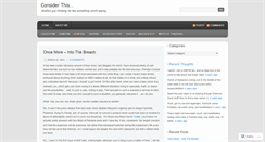 Desktop Screenshot of considerit1.wordpress.com