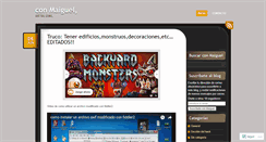 Desktop Screenshot of conmaiguel.wordpress.com