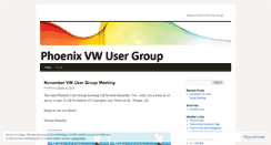 Desktop Screenshot of phoenixvwusergroup.wordpress.com