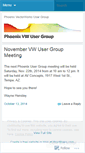 Mobile Screenshot of phoenixvwusergroup.wordpress.com