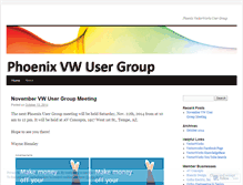 Tablet Screenshot of phoenixvwusergroup.wordpress.com