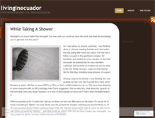 Tablet Screenshot of livinginecuador.wordpress.com