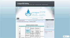Desktop Screenshot of conagua2009.wordpress.com