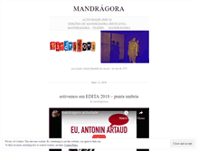 Tablet Screenshot of mandragora79.wordpress.com