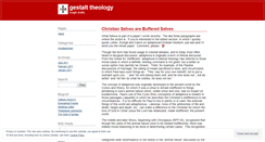 Desktop Screenshot of gestalttheology.wordpress.com