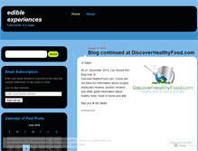 Tablet Screenshot of edibleexperiences.wordpress.com