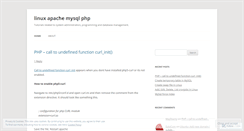 Desktop Screenshot of linuxapachemysqlphp5.wordpress.com