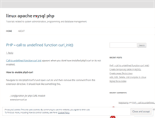 Tablet Screenshot of linuxapachemysqlphp5.wordpress.com