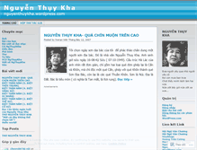 Tablet Screenshot of nguyenthuykha.wordpress.com