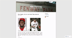 Desktop Screenshot of 406fenway.wordpress.com