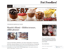 Tablet Screenshot of fatfoodies.wordpress.com