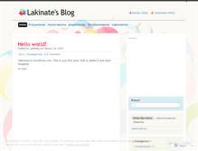 Tablet Screenshot of lakinate.wordpress.com