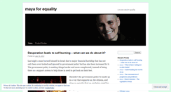Desktop Screenshot of mayasprocess.wordpress.com