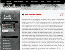 Tablet Screenshot of crossfitbenchmark.wordpress.com