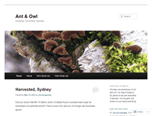 Tablet Screenshot of antandowl.wordpress.com