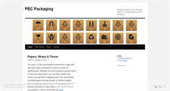 Desktop Screenshot of pecpackaging.wordpress.com