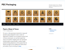 Tablet Screenshot of pecpackaging.wordpress.com