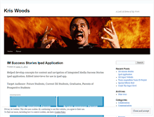 Tablet Screenshot of kristofferwoods.wordpress.com