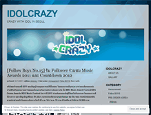 Tablet Screenshot of idolcrazy.wordpress.com