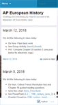 Mobile Screenshot of apeurohistorysalemhs.wordpress.com