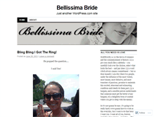 Tablet Screenshot of bellissimabride.wordpress.com
