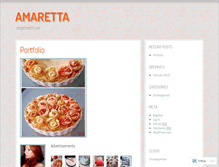 Tablet Screenshot of christinaamaretta.wordpress.com