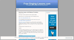 Desktop Screenshot of freesinginglessons.wordpress.com