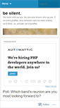 Mobile Screenshot of besilentmusic.wordpress.com
