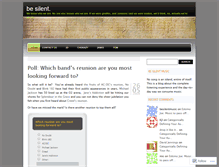 Tablet Screenshot of besilentmusic.wordpress.com