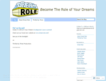 Tablet Screenshot of dreamrole.wordpress.com