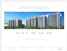 Tablet Screenshot of amoslimproperty.wordpress.com