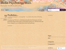 Tablet Screenshot of mediapsychologymom.wordpress.com