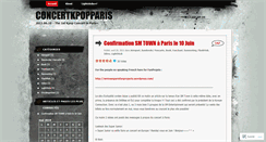 Desktop Screenshot of concertkpopparis.wordpress.com