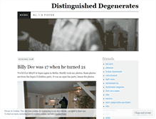 Tablet Screenshot of distinguisheddegenerates.wordpress.com