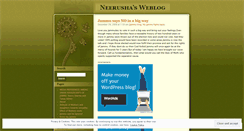 Desktop Screenshot of neerusha.wordpress.com